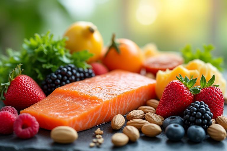 Nutrizione anti-aging con superfood per longevità e salute senior